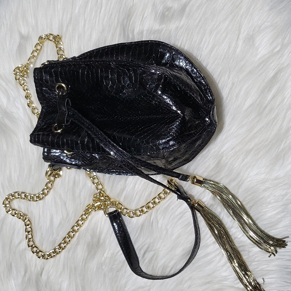 Cache Reptile Black Bucket Crossbody - image 1